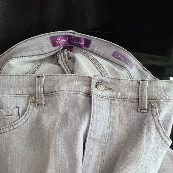 Gloria Vanderbilt Amanda Jeans - Grey, size 6L - Picture 3 of 7